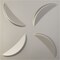 Ekena Millwork 19 5/8in. W x 19 5/8in. H Pinwheel EnduraWall Decorative 3D Wall Panel Covers 2.67 Sq. Ft. WP20X20PIBAL - alternate 1